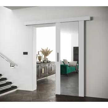 Interiérové dveře Posuvné dveře s černým úchytem SALOME 2 - 70 cm, bílé