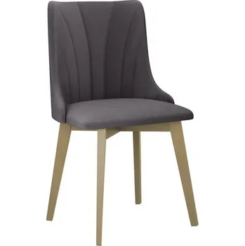 Jídelní židle Čalouněná židle do jídelny AFTON 10 - dub sonoma / antracitová