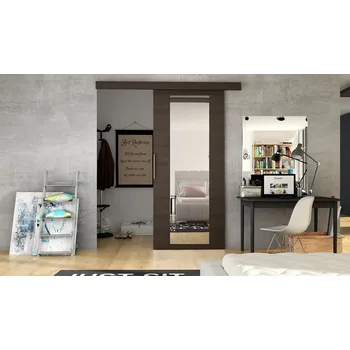 Interiérové dveře Posuvné dveře na stěnu ILAS IV. hnědé