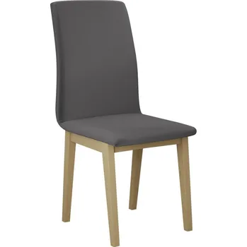 Čalouněná židle do kuchyně ADKINS 1 - dub sonoma / tmavá šedá