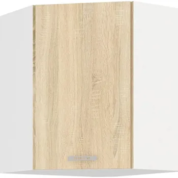 Kuchyňská linka Horní rohová skříňka SABRYA - 58x58 cm, dub sonoma / bílá