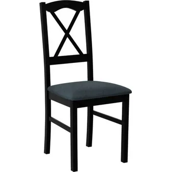 Jídelní židle Kuchyňská židle s čalouněným sedákem DANBURY 11 - černá / modrá