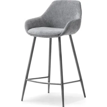 Barová židle Barová židle LORNA - šedá / černá