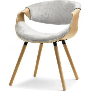 Jídelní židle Designová jídelní židle SAROLTA - dub / popelavá