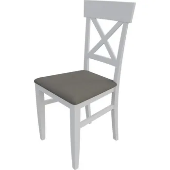 Jídelní židle Jídelní židle MOVILE 39 - bílá / šedá ekokůže