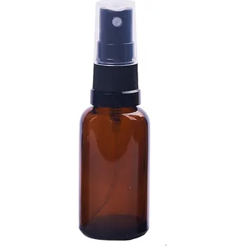 Sklenice Skleněná lahvička 30 ml hnědá s atomizér decant