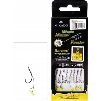 Rybářský háček Mikado Method Feeder montáže, protihroté Háčky , 8 ks