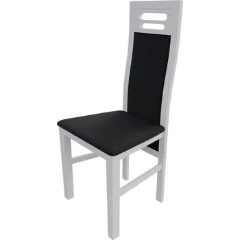 Jídelní židle Židle do jídelny MOVILE 40 - bílá / černá ekokůže