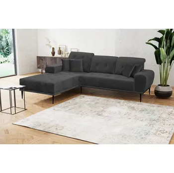 Sedací souprava Sedací souprava s polštáři UNKY - černá