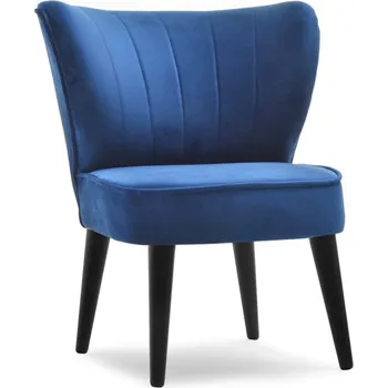 Křeslo Čalouněné křeslo DINIS - tmavě modré / černé