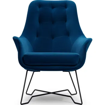 Křeslo Čalouněné konferenční křeslo GANDER - tmavé modré