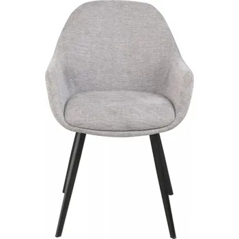 Jídelní židle Čalouněná jídelní židle SAGHAR - šedá / černá