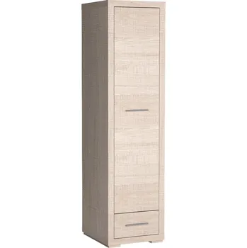 Šatní skříň Jednodveřová skříň TRIXA - šířka 49 cm, dub santana