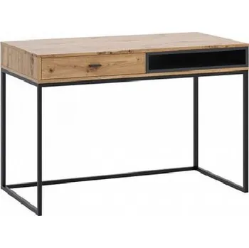 Psací stůl Psací stůl BEND - černý / dub artisan