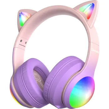 Digitální kamera Bezdrátová dětská sluchátka Delulu DiscoBeats Pink