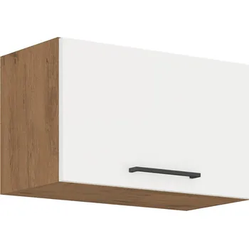 Kuchyňská linka Digestořová skříňka VANYA - šířka 60 cm, bílá / dub lancelot