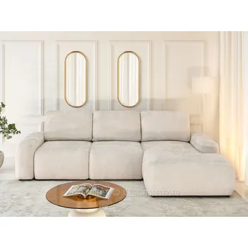 Pohovka VENETI Rozkládací pohovka s úložným prostorem VALERIE béžová