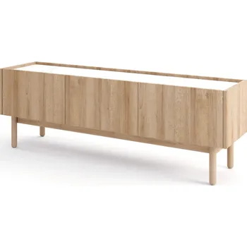 Televizní stolek Televizní stolek ABUA - dub riviera / mramor bianco