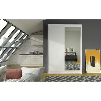 Šatní skříň Moderní šatní skříň LINH 1 - šířka 120 cm, bílá