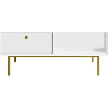 Konferenční stolek Konferenční stolek SHELDON - bílý / lesklý bílý