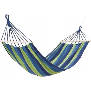 Houpací síť Houpací síť s tyčí Nils Camp zelená 150 kg 200 x 100 cm