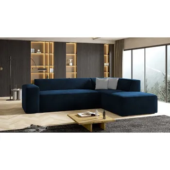 Sedací souprava Rohová sedačka INDIANAPOLIS - modrá, pravý roh