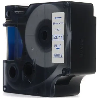 Pásek do tiskárny Ribbon JetWorld Replacement Dymo D1 Blue on White, 24mm x 7m (53714)