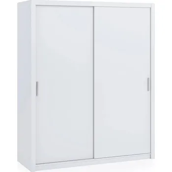 Šatní skříň Skříň s posuvnými dveřmi 180 BRYAN - bílá