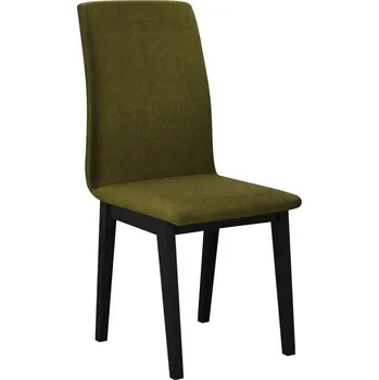 Čalouněná židle do kuchyně ADKINS 1 - černá / tmavá olivová