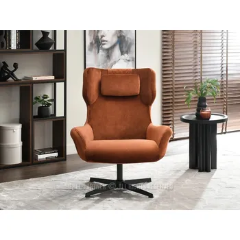 Křeslo Otočné křeslo ANTE - měděné / černé