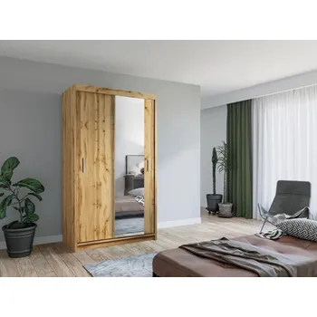 Šatní skříň Šatní skříň se zrcadlem 120/62 KAILAN - dub wotan