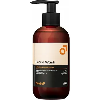 Beviro Natural Beard Wash - Přírodní šampon na vousy s vůní citrusů 250 ml