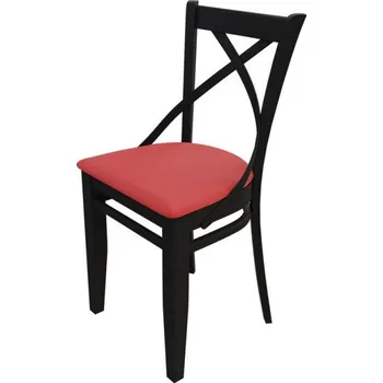 Jídelní židle Židle do jídelny MOVILE 41 - wenge / červená ekokůže