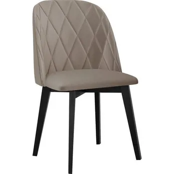 Jídelní židle Čalouněná jídelní židle AFTON 6 - černá / béžová