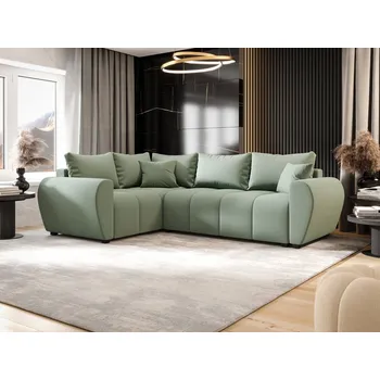 Sedací souprava Rohová sedací souprava LUKAVA - světle zelená