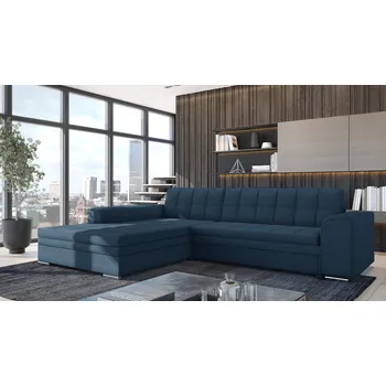 Sedací souprava Rozkládací rohová sedací souprava SANGITA 2 - modrá, levý roh