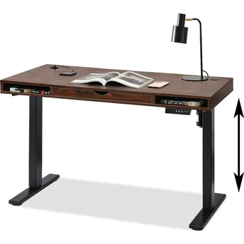 Psací stůl Pracovní stůl 120 HESOL - černý / ořech