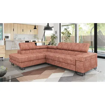 Sedací souprava VENETI COLUMBUS korálová, levý roh