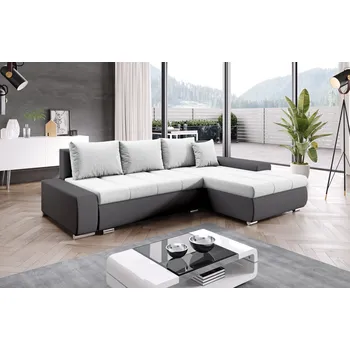 Sedací souprava Sedací souprava s úložným prostorem CANDIDA - tmavě šedá / světle šedá