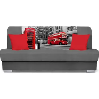 Pohovka Rozkládací pohovka BIRMA - šedá / autobus