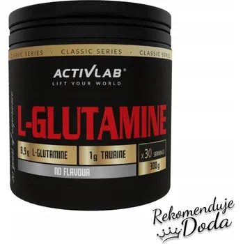 Aminokyselina Glutamin L-Glutamine prášek Activlab 300 g přírodní