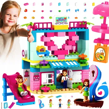 ostatní stavebnice Stavební STAVEBNICE Beach Resort sada pro děti 11 8 DÍLŮ jako DÁREK