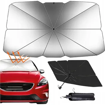 Stínítko do auta SLUNEČNÍ CLONA DO AUTA NA PŘEDNÍ SKLO - VELIKOST L