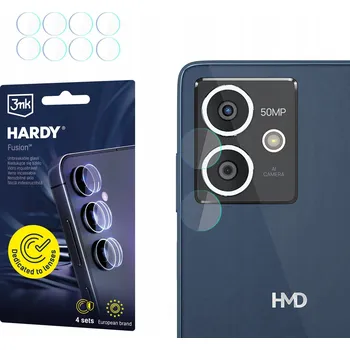 Pouzdro na mobilní telefon 4x Hybridní Sklo na objektiv fotoaparátu pro HMD Crest - 3mk Hardy Fusion Lens