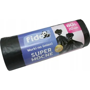 Pytle na odpadky Univerzální pytle na odpadky Fido 80l 20 ks
