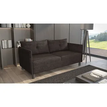 Pohovka Třímístná pohovka MAELLA - tmavě hnědá