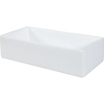 Keramické umyvadlo GAJA na desku, 45 cm, bílý lesklý povrch