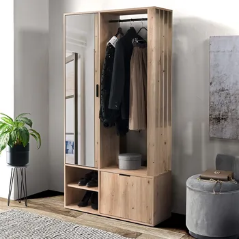 Předsíňová stěna Stěna do předsíně se zrcadlem OVIDIO - dub artisan