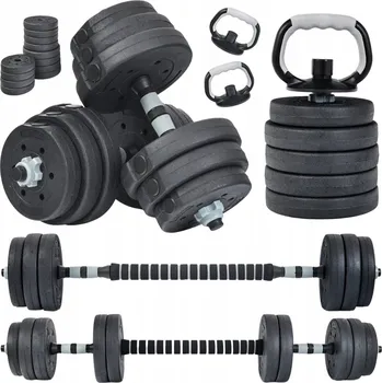 Nastavitelné bitumenové činky Majestic Sport – 2 x 10 kg