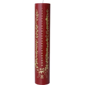 Svíčka Royal Copenhagen Adventní svíčka Red 25 cm
